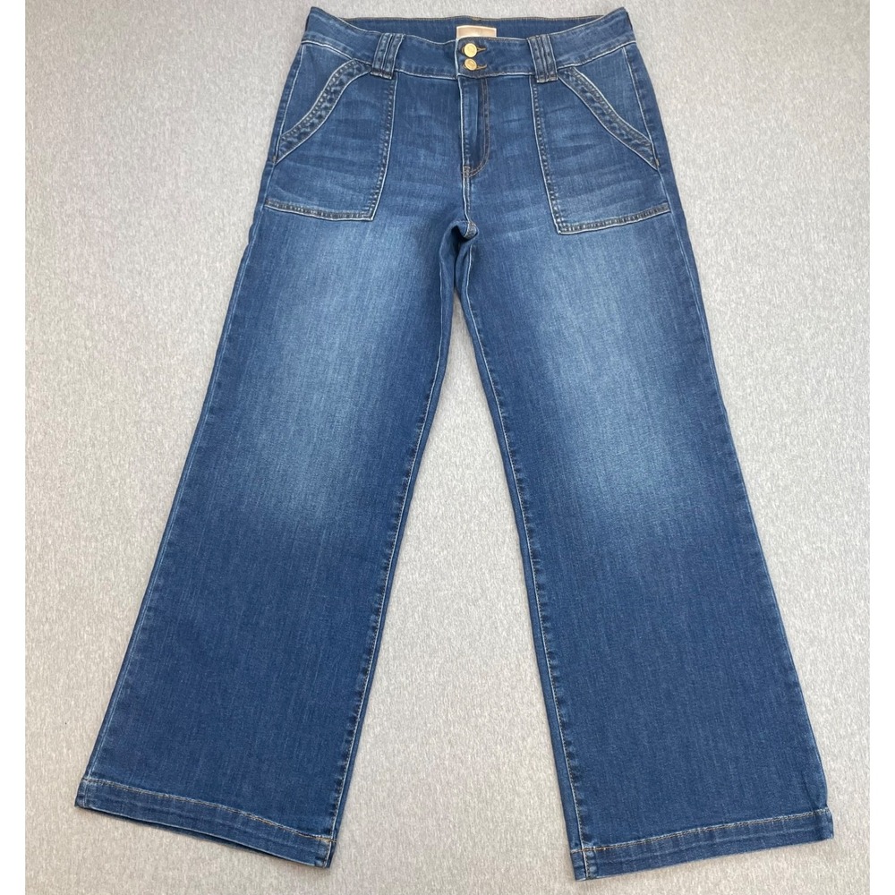 Kut From The Kloth Jeans Womens 12 Blue Cotton Stretch High-Rise Jodi Straight